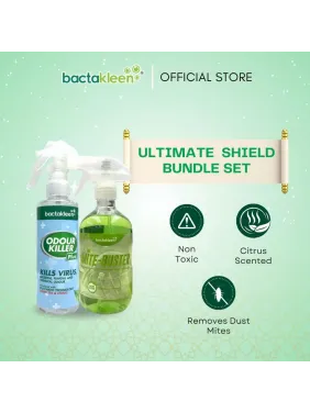 BACTAKLEEN Ultimate Shield Bundle Set | Odour Killer (200ML) + Mite Buster (500ML)