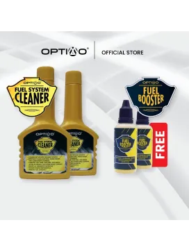 Optimo Fuel System Cleaner x 2 100ml [FREE 2 bottles Fuel Booster]
