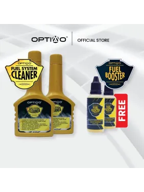 Optimo Fuel System Cleaner x 2 100ml [FREE 2 bottles Fuel Booster]