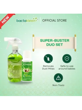 BACTAKLEEN Super-Buster Duo Set | Xmos (83ML) + Mite Buster (500ML)